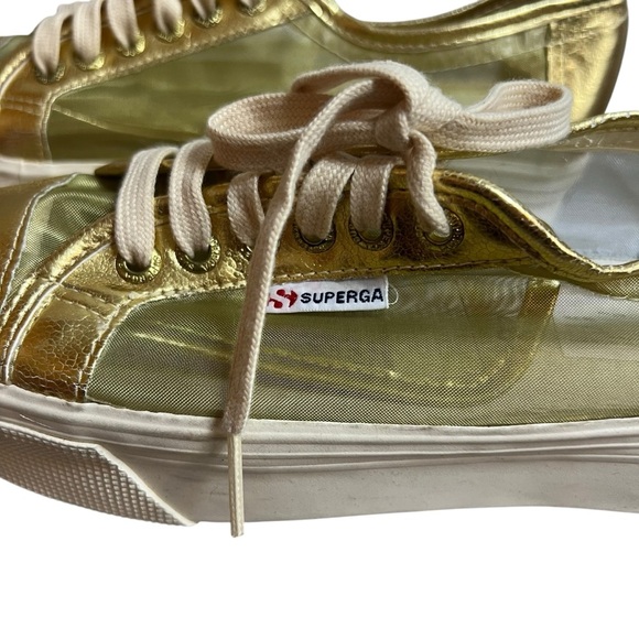 Superga Women's Gold Sneakers size 40 or 9 US - Picture 4 of 12